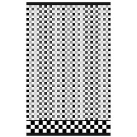 MACKENZIE-CHILDS Bath Towel, Cute, Decorative Bathroom Towel, Black-and-White Micro Check