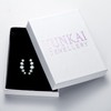 YUNKAI Sterling Silver Opal Crawler Earrings for Women, Ear Climber