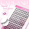 FADLASH Individual Eyelashes 140PCS Cluster Lashes of Large Box C