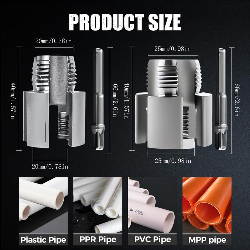 2025 New Pipe Thread Cutting Tool,Integrated Internal & External Pipe