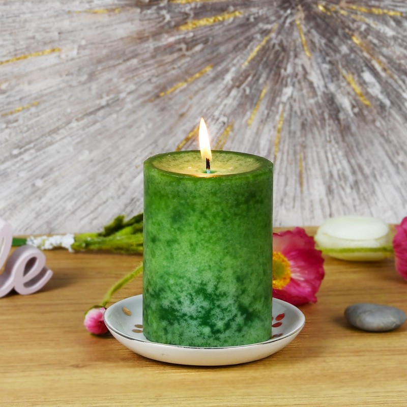 3" x 4" Holiday Forest Scented Pillar Candle