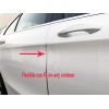 MyFrameAccessory 4pcs CHROME DOOR EDGE GUARD Flexible Protection Trim Molding