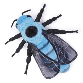 Frankiezhou Home Blue Bee Plush Toy, Lifelike Blue Bee 11in Stuffed Animals, Realistic Soft Big Bee Plushie Model Toy, Unique Plush Gift Collection for Kids