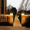 Solar Powered LED Square Warm White Light for Garden Fence