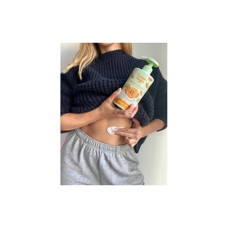 Tulip Black Body Lotion with Sugar Melon Dispenser, Maximum Moisture