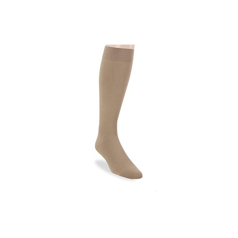 Men's Knee-High Ribbed Compression Socks X-Large, Khaki