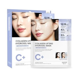 OOTD Colágeno, Ácido Hialurónico Y Péptidos Para Elasticidad, Hidratación Y Firmeza. Mascarilla Facial De Hidrogel Reafirmante (5 Unidades).
