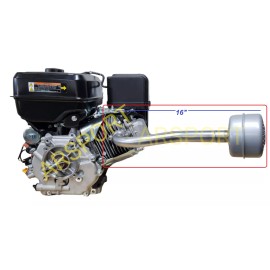 andrei-x Exhaust Pipe & Muffler for  Max Performance 15.8 HP (459cc) Engine DuroMax XP16H