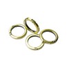 Bobeey 4pcs Round Carabiner Metal Key Ring, Spring Snap Hooks