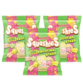 Squashie DrumStick Candies Variety Multipack - 3 Pack BUNDLE - IMPORTED FROM THE UK (NEW SOUR SHOOTING STARS (3PACK))