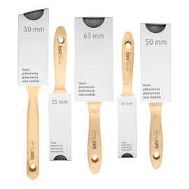 bianco Shabby® Set of 5 professional brushes for shabby chic and DIY (63 + 50 + 50 + 35 + 25)