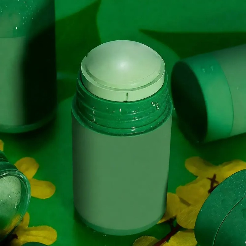 Mascarilla De Barro En Forma De Barra De Té Verde: