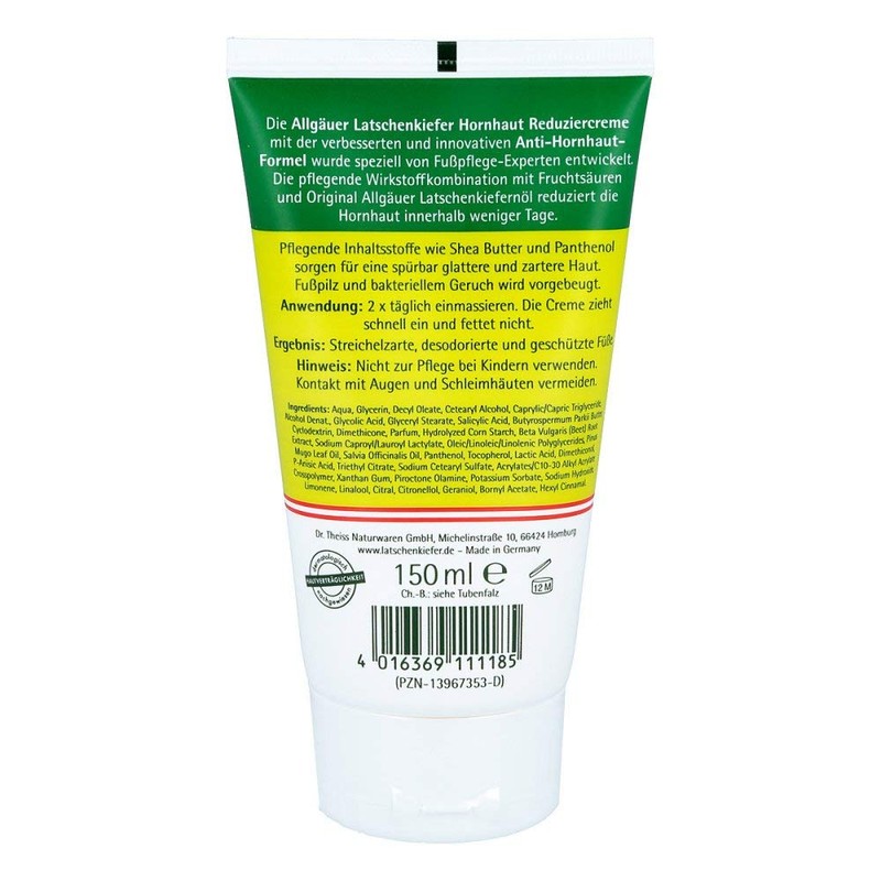 Allgäuer Latschenkiefer Callus Reducing Cream 150 ml