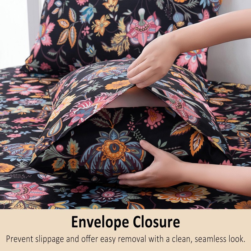 Floral Sheets Queen, Beauty Pattern Sheets, 16" Deep Pocket