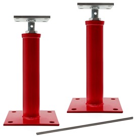 OPERMAXER House Jacks for Leveling Crawlspace, 11" -16" Height Range，9920 lbs to 6860 lbs Height Capacity (Each)，Floor Jacks Joist Beam Brace for Cellar Ceiling - Screw Pole Jack, 2 Pack