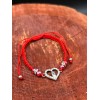 trend Our Lady Of Guadalupe Heart Red String Bead Adjustable