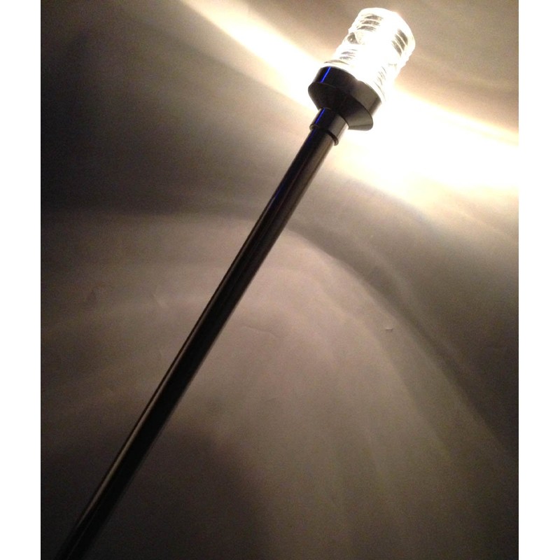 24" Long Marine Stern Light Stainless Steel Tubing BA15D Bulb