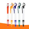 TEMOOUES 5Pcs Funny Football Writing Pen Retractable Ballpoint Pens -slip