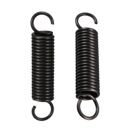 DTGN 2.5x18x90mm Extension Spring Compression Spring Extension Compression Spring 2pcs for Home Repair Manganese Steel Black