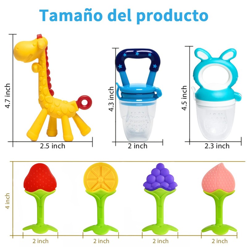 KOSMOX Mordedera para Bebe, Cosas para Bebes, Chupon para Fruta,