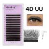 Extensiones De Pestañas Merrdear U Shaped 4d Uu Mix 8-15