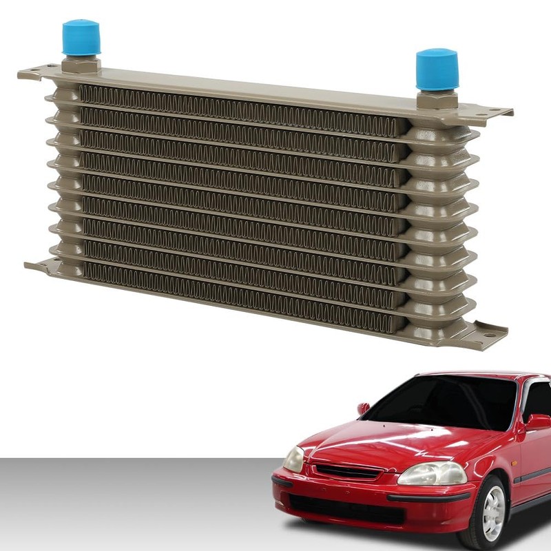 G-PLUS Engine Transmission Oil Cooler Kit Universal Aluminum Oil cooler