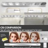 Ship in US,45" Modern Chrome 7-Light LED Vanity Light, Square