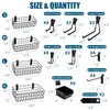 Dmprosel 34PCS Slatwall Accessories Set: Baskets, Hooks Set, Screw Bins