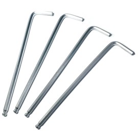 ZDingTech 4pcs 3/16 Ball End Allen Wrench sets,3/16" Hex Key Wrench set,allen key Door Key L Shaped hex wrench set with Long Arm.