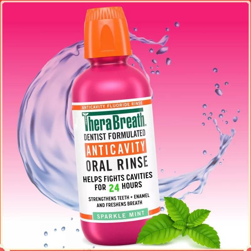 TheraBreath Anticavity Fluoride Mouthwash - Sparkle Mint:_16 fl oz