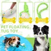 Roucerlin E-TPU Floating Dog Fetching Toys with Nylon Rope, Interactive