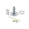 Nostalgic Warehouse Classic Rosette Round Clear Crystal Door Knob