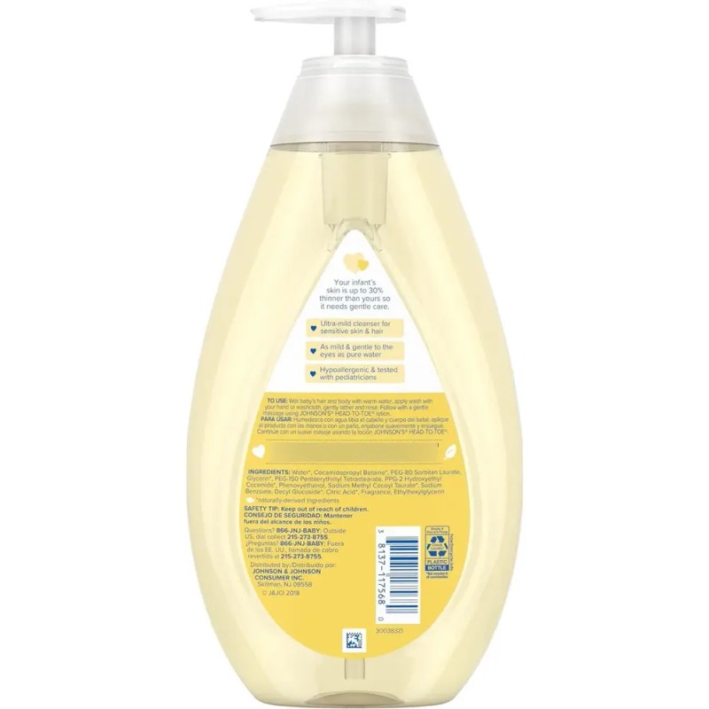 Johnson's Champú Para Bebés Y Recién Nacidos 800ml