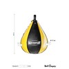 Professional PU Boxing Ball Medium Black / Yellow - PU