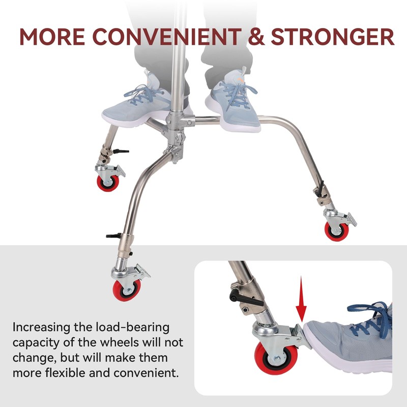Trrose 3 Packs Swivel Caster Wheels Set, Professional C Stand