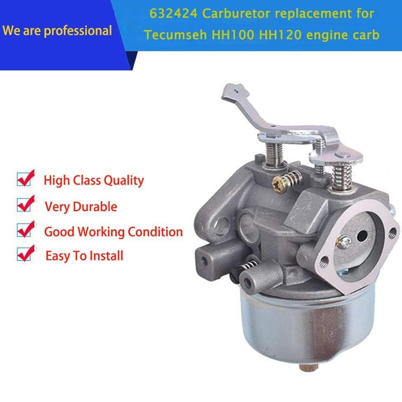 ALL-CARB 632424 Carburetor with Gasket Replacement for Tecumseh 632424 HH100