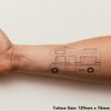 'Motorhome' Temporary Tattoo - Water Resistant, Skin-Safe, Non-Toxic Transfer (TO00084891)