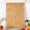24" Bamboo Cutting Boards for Kitchen, Extra Large Wood Cutting