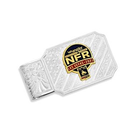 Montana Silversmiths Money Clip Men NFR 2021 Engraved Hinged NFRMCL121