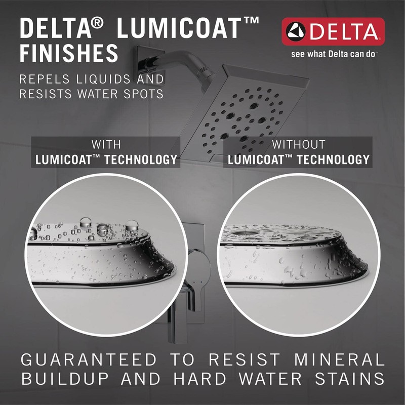 Delta Faucet 52386-PR Contemporary Shower Head, Lumicoat Chrome
