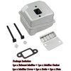 Wanotine Exhaust Muffler Kit 1130 140 0600 for Stihl 017