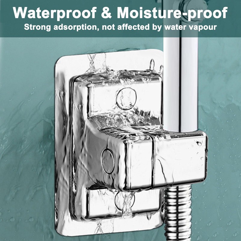 Shower Head Holder No Drilling, 360° Adjustable Shower Holder Bracket,