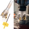 Duraaamo R8 Shank Indexable End Mill 2'' Diameter by 6-1/8''