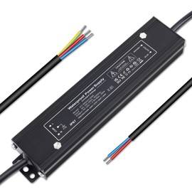 YAYZA! LED Transformer 24 V 60 W, IP67 LED Power Supply 230 V to 24 V 2.5 A LED Driver DC Low Voltage Transformer Constant Voltage Driver for G4 MR16 MR11 Strip