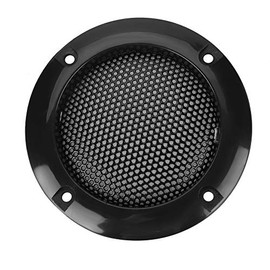 Pack of 2 2 Inch Speaker Horn Cover, Speaker, Decoration, Metal, Steel, Mesh Ring, Car, Speaker, Protective Grille for Speakers, Provides Protection for the Speakers (Black)