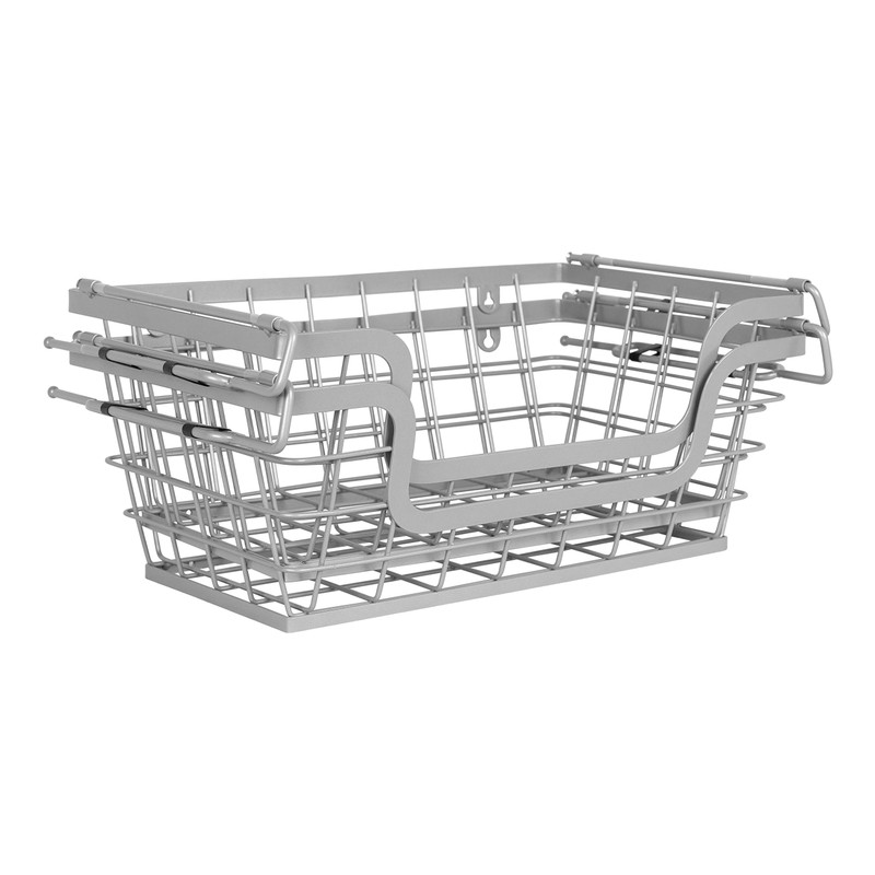 BirdRock Home Wire Basket for Storage - Set of 2