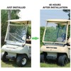 10L0L Golf Cart Foldable Windshield for Club Car DS, Portable
