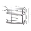 Household Essentials 1228-1 Double Basket Door Mount Cabinet Organizer |