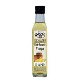ORGANIC Vinegar Variety 2-Pack - White Balsamic Vinegar & Raspberry Vinegar - De La Rosa 613 8.45oz (250ml) Bottles | Kosher, Vegan, Gluten-Free | Great for salads, dressing and more!