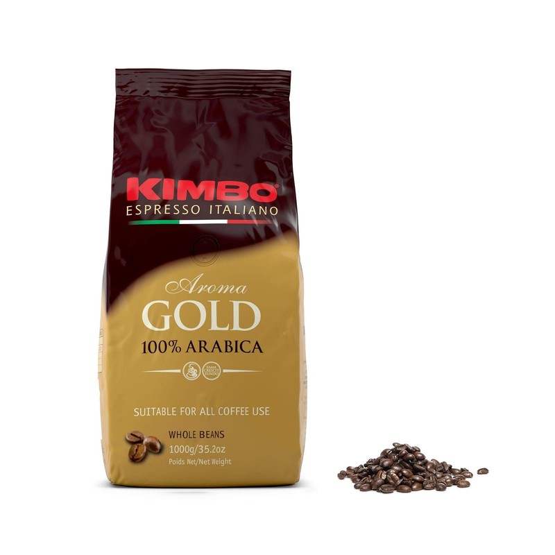 Kimbo Roasted Coffee Beans (Aroma Gold, 2.2 Pounds)